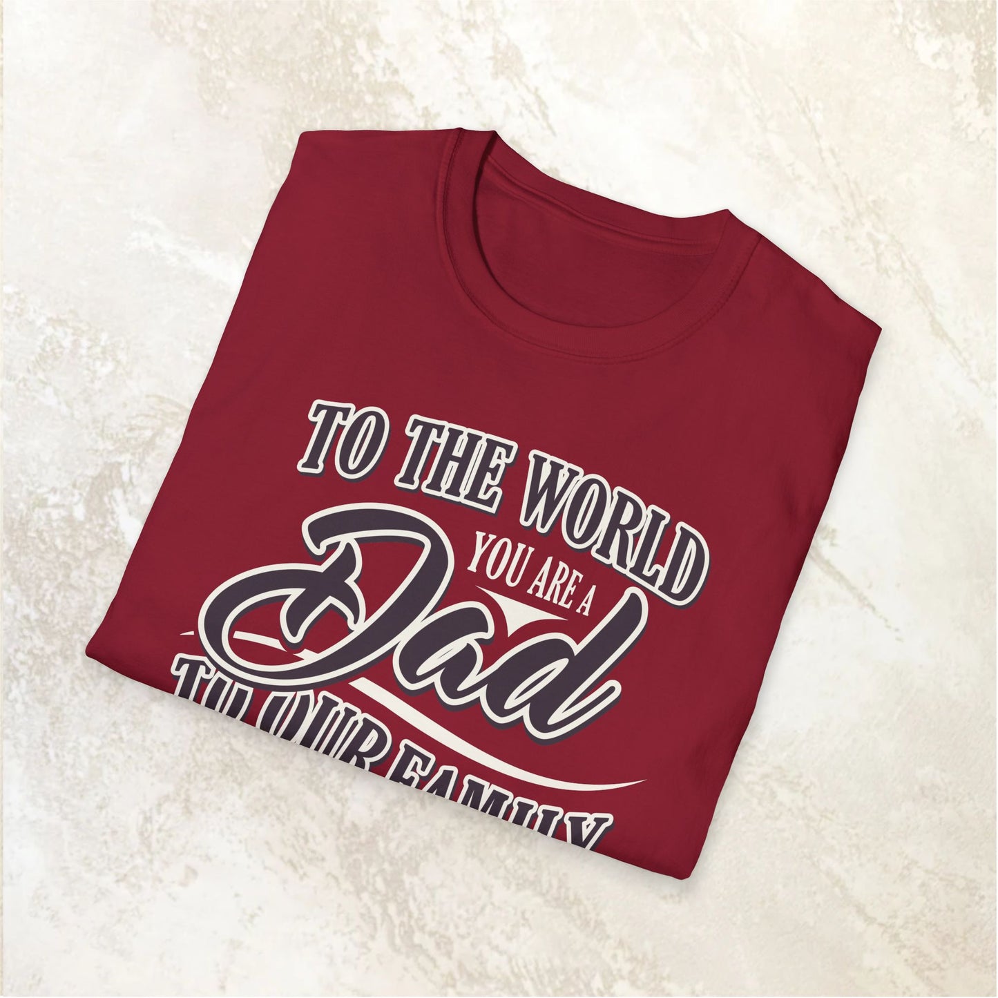 Dad Family Unisex Softstyle T-Shirt - Perfect Gift for Father's Day