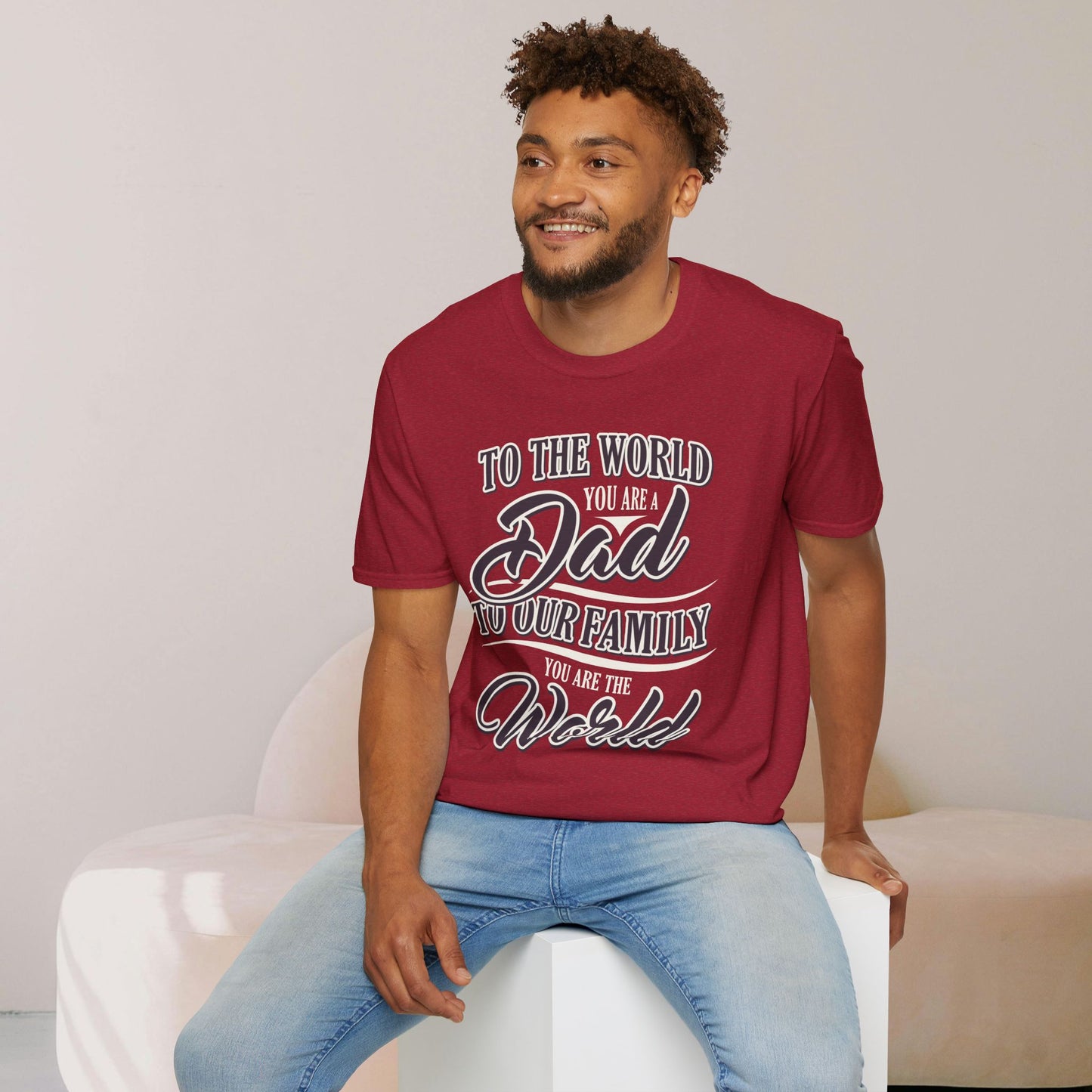 Dad Family Unisex Softstyle T-Shirt - Perfect Gift for Father's Day