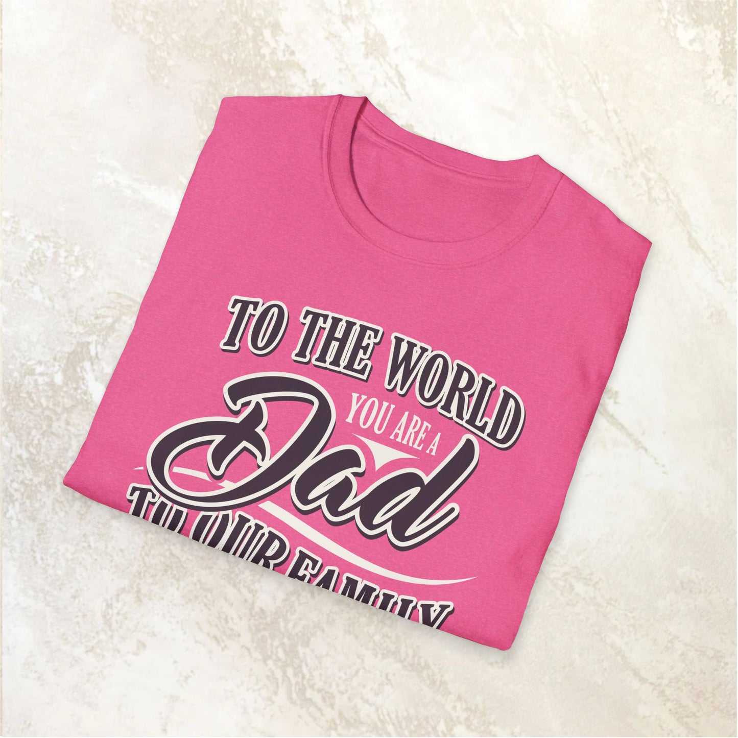 Dad Family Unisex Softstyle T-Shirt - Perfect Gift for Father's Day