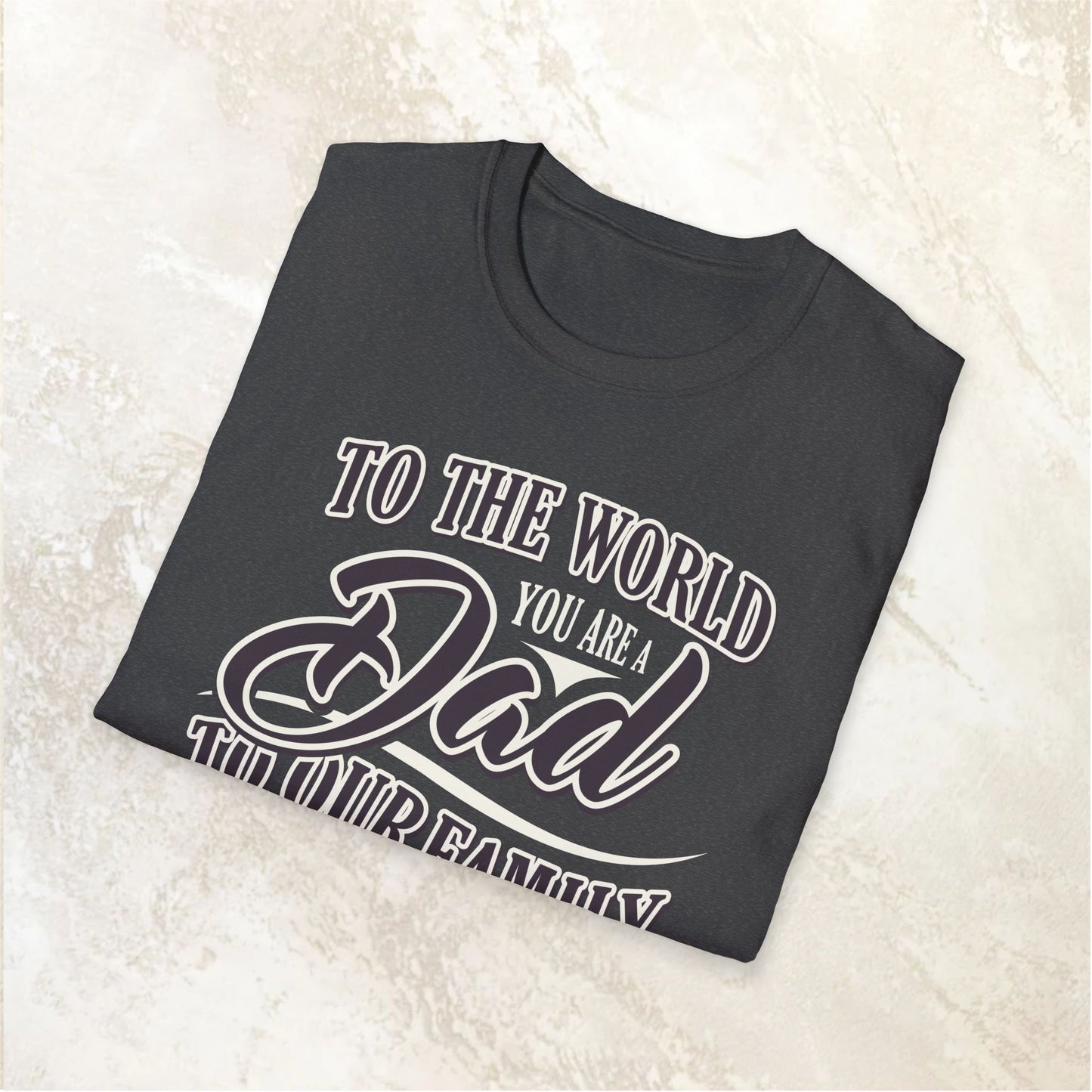 Dad Family Unisex Softstyle T-Shirt - Perfect Gift for Father's Day