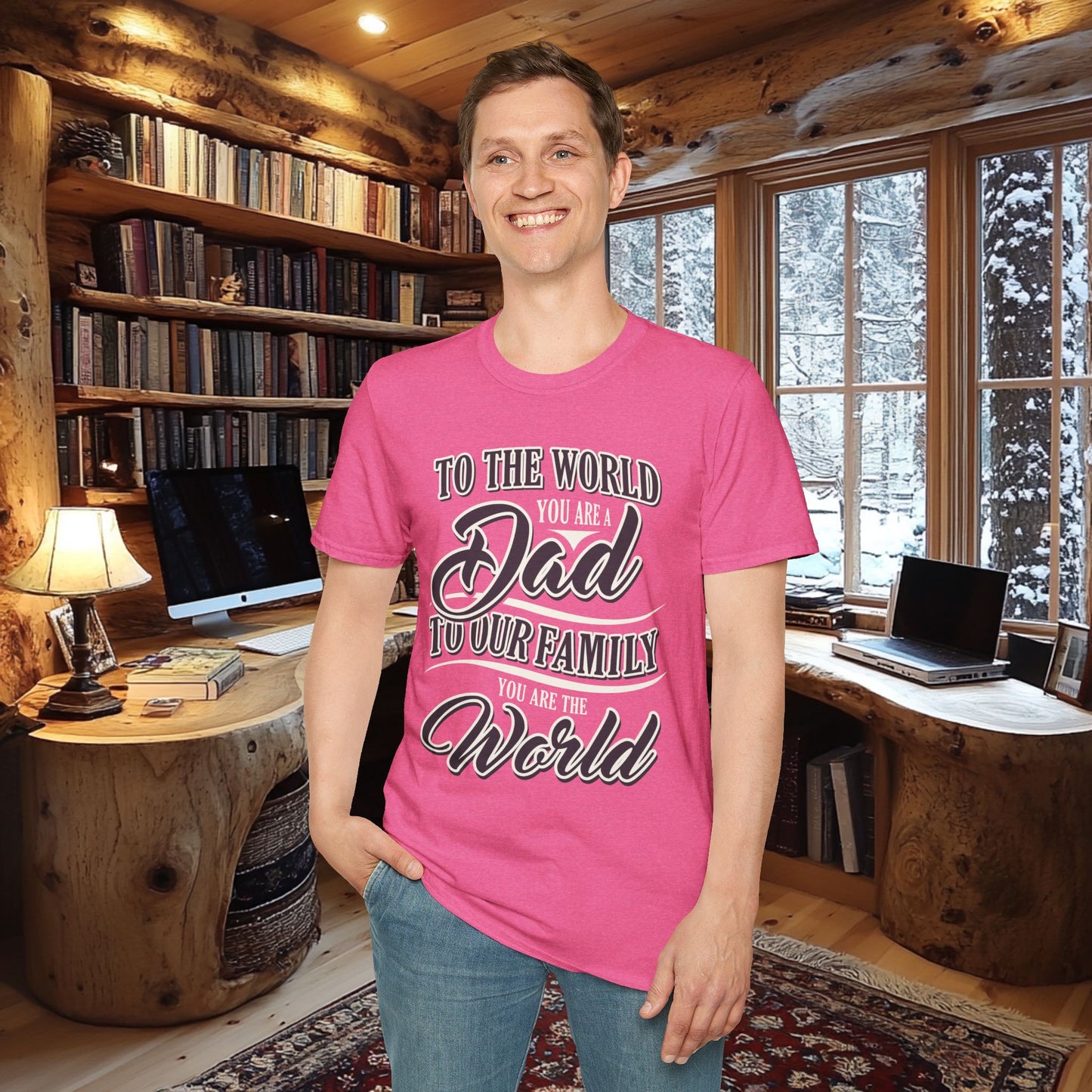 Dad Family Unisex Softstyle T-Shirt - Perfect Gift for Father's Day