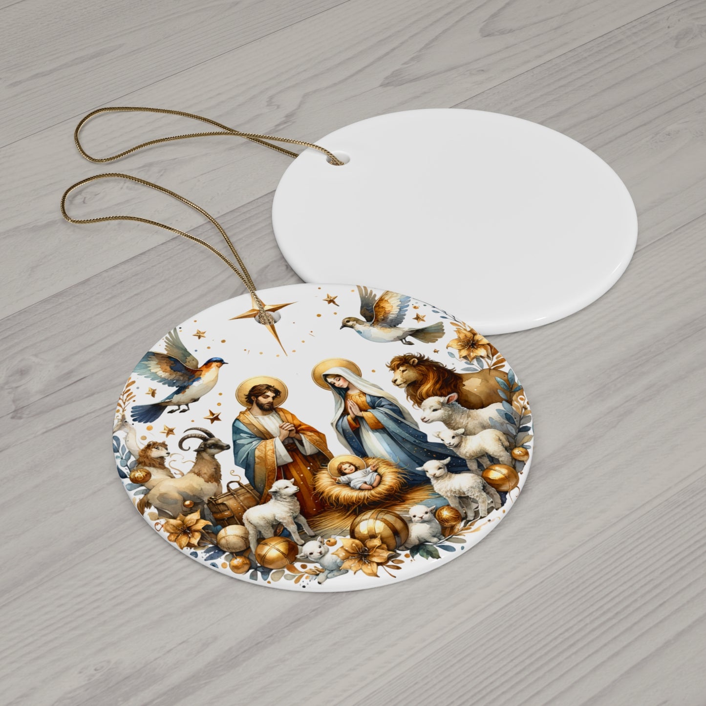 Ceramic Ornament, 4 Shapes