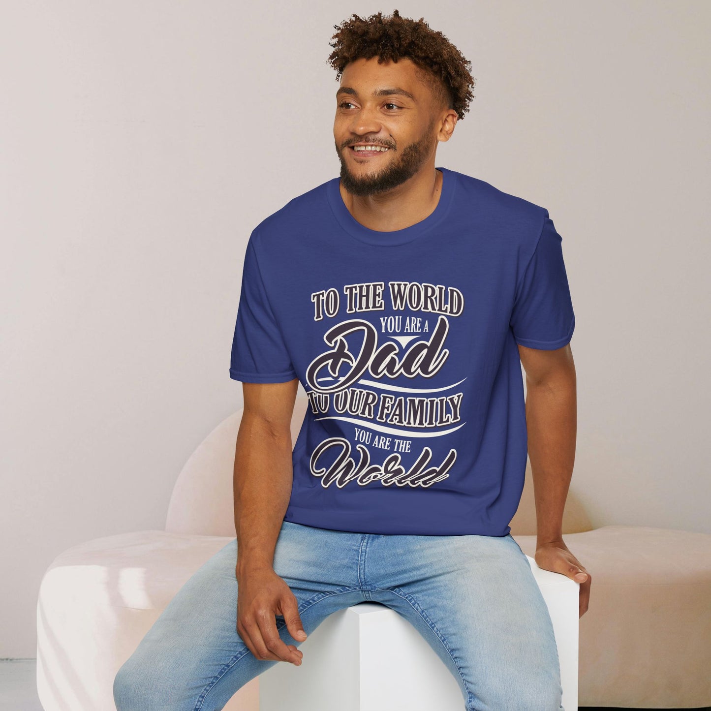 Dad Family Unisex Softstyle T-Shirt - Perfect Gift for Father's Day