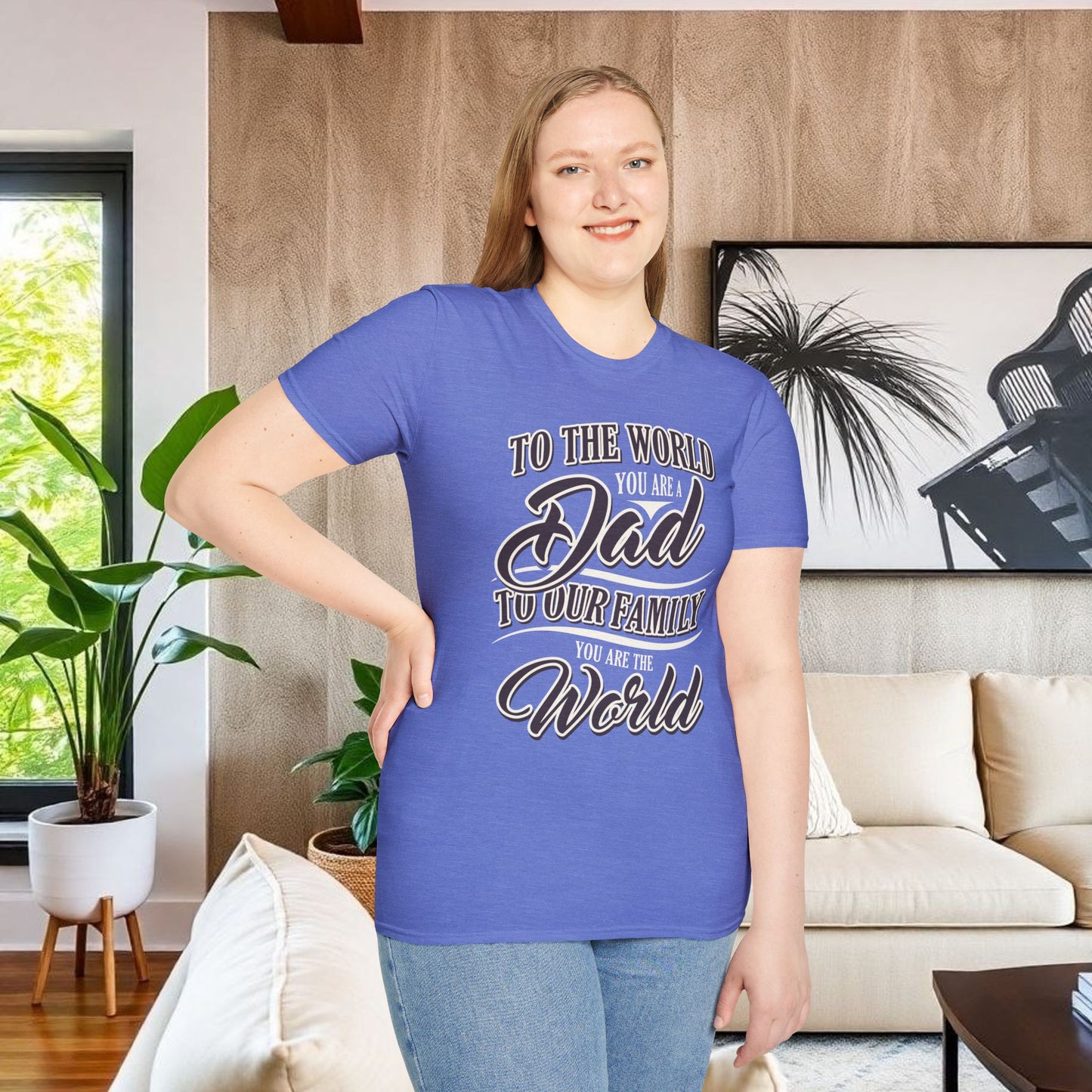 Dad Family Unisex Softstyle T-Shirt - Perfect Gift for Father's Day