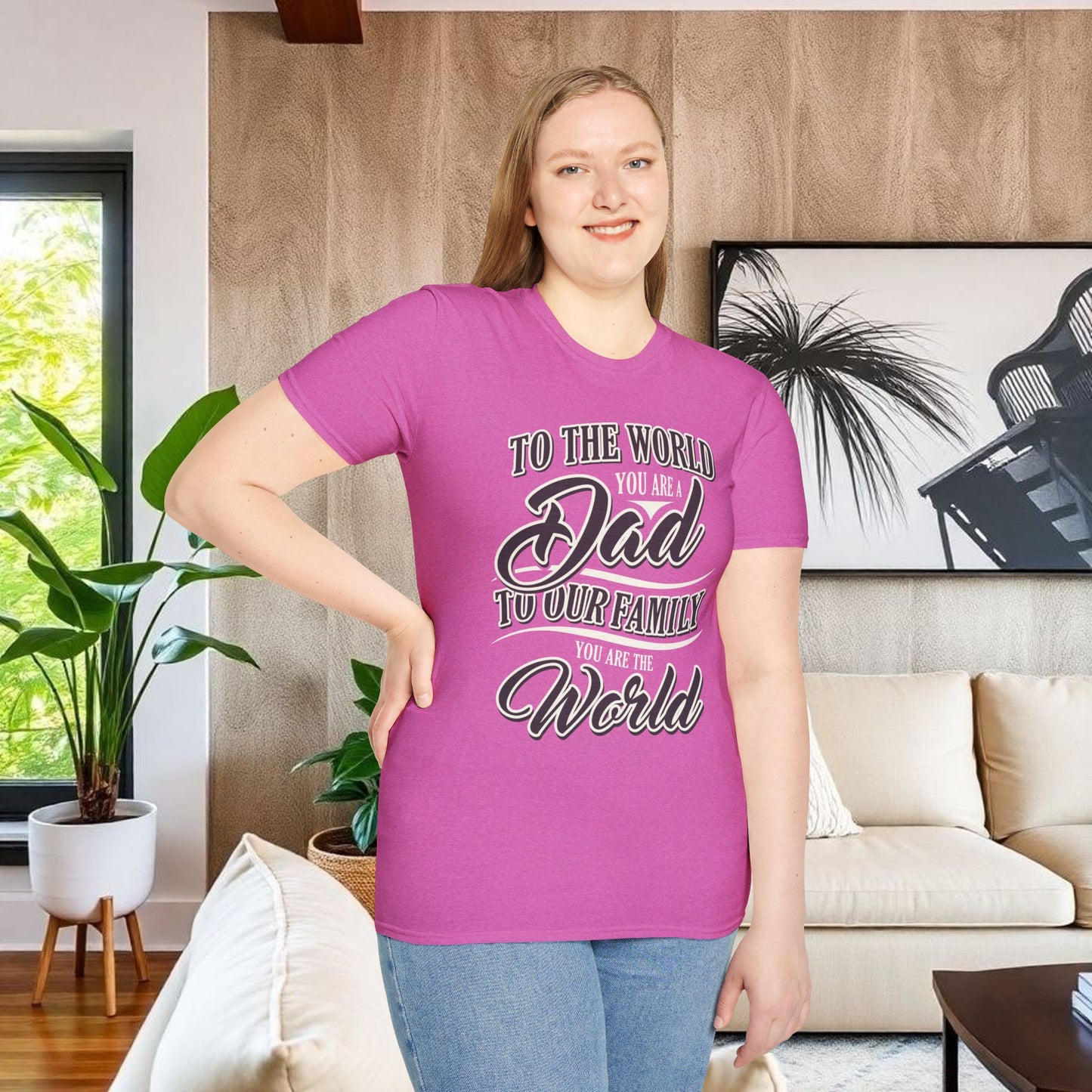Dad Family Unisex Softstyle T-Shirt - Perfect Gift for Father's Day