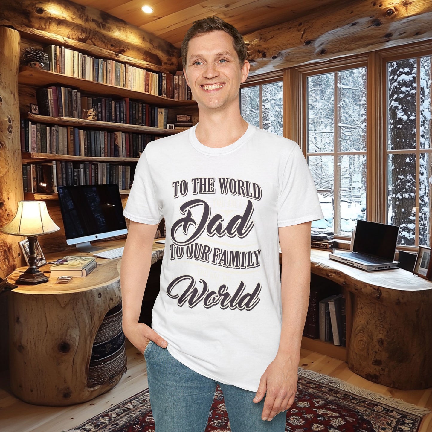 Dad Family Unisex Softstyle T-Shirt - Perfect Gift for Father's Day