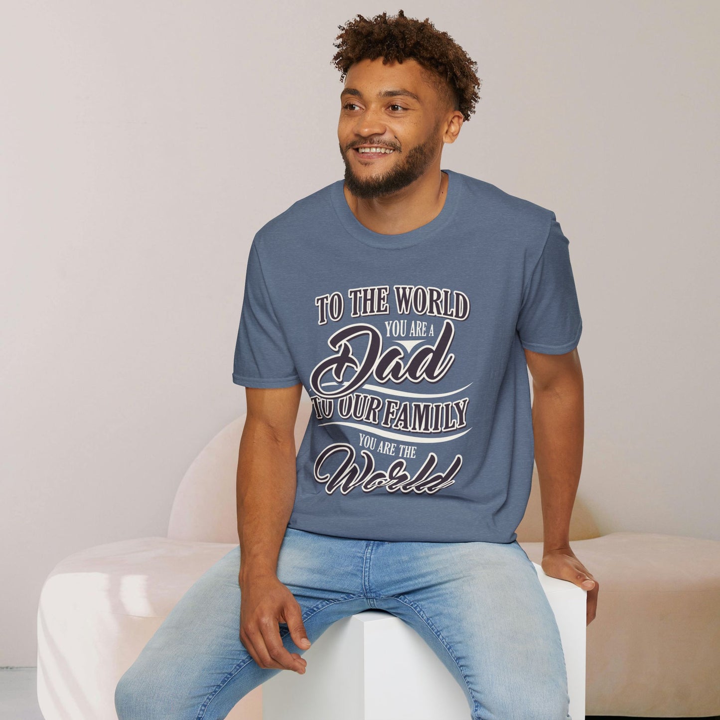 Dad Family Unisex Softstyle T-Shirt - Perfect Gift for Father's Day