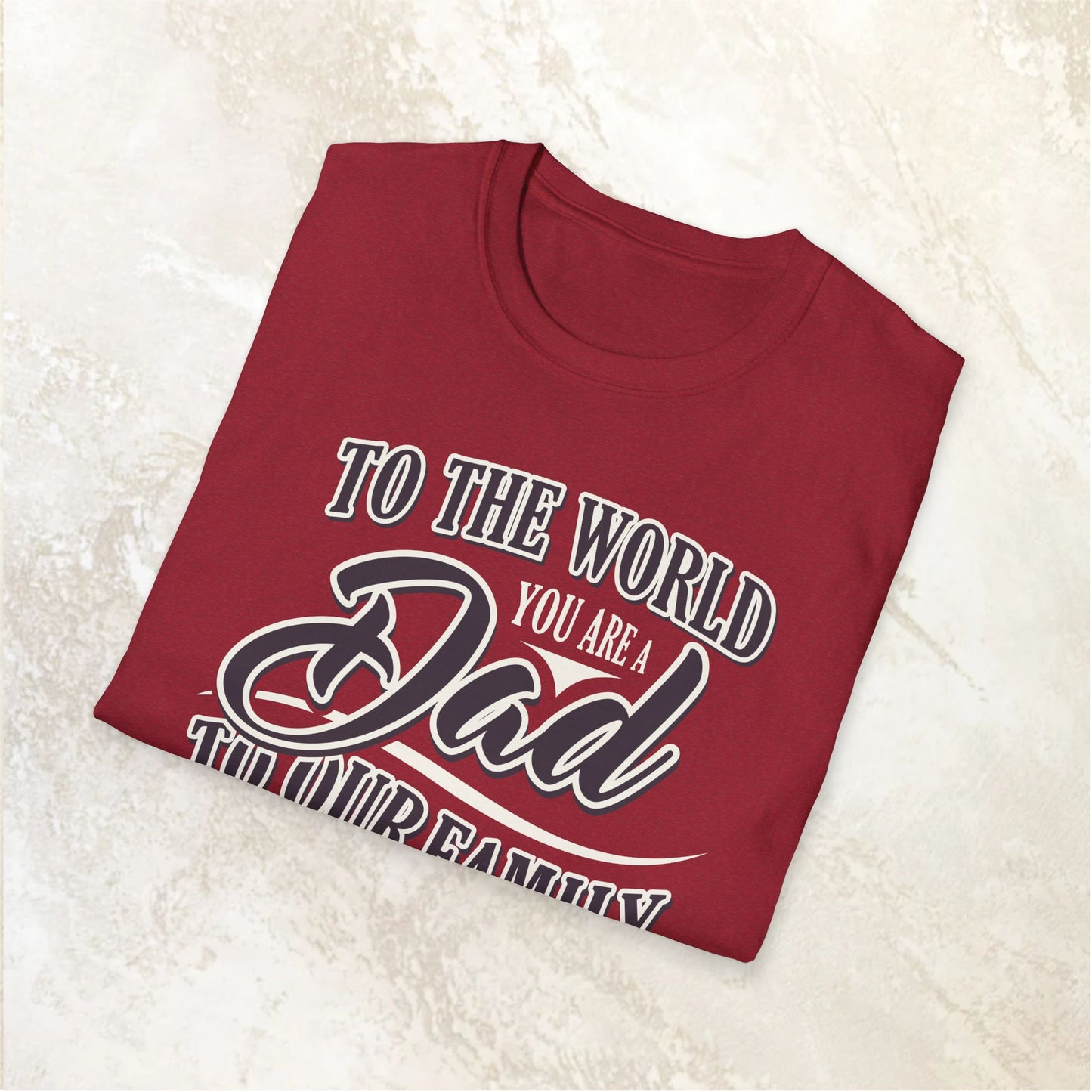 Dad Family Unisex Softstyle T-Shirt - Perfect Gift for Father's Day