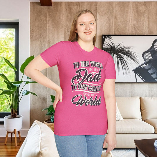 Dad Family Unisex Softstyle T-Shirt - Perfect Gift for Father's Day