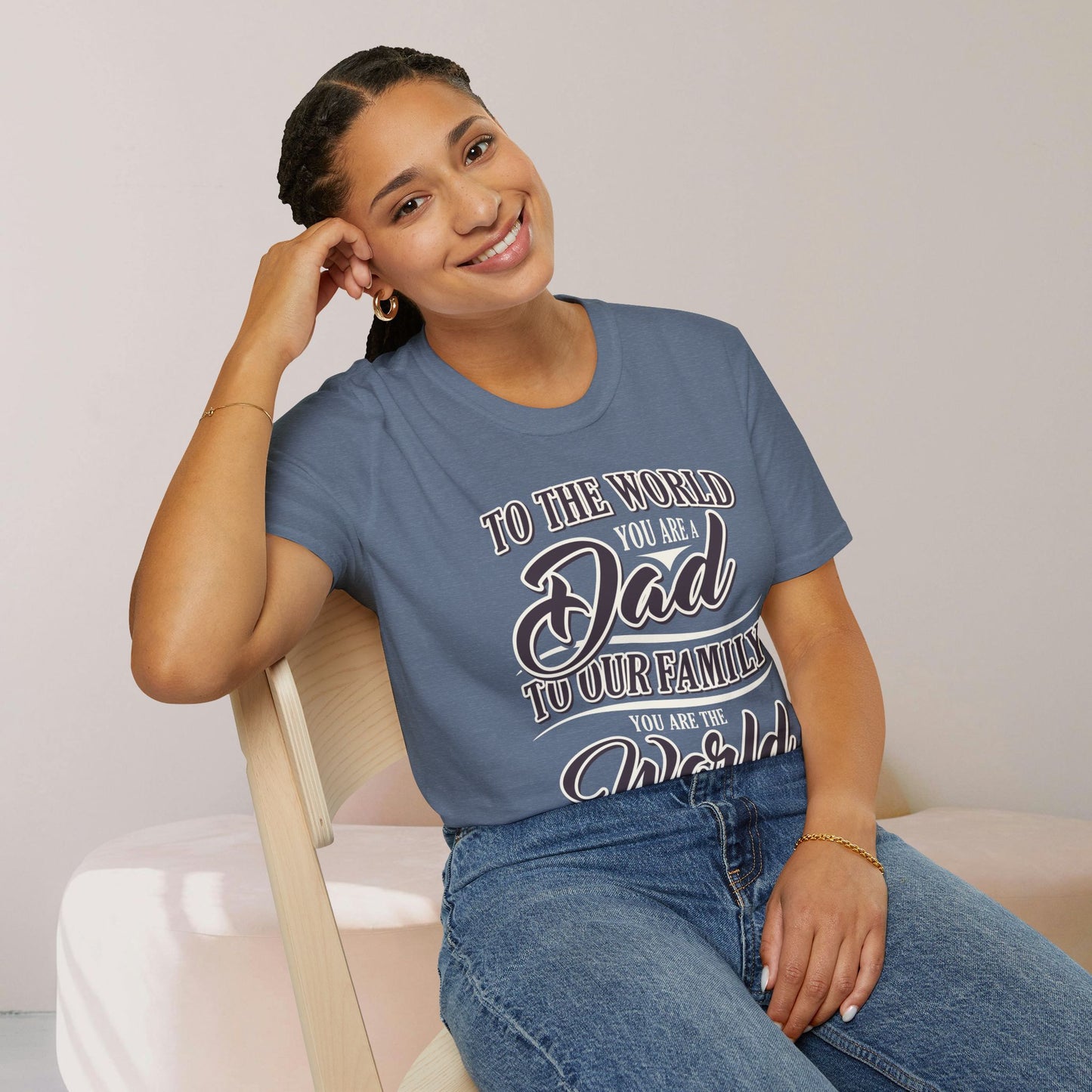 Dad Family Unisex Softstyle T-Shirt - Perfect Gift for Father's Day