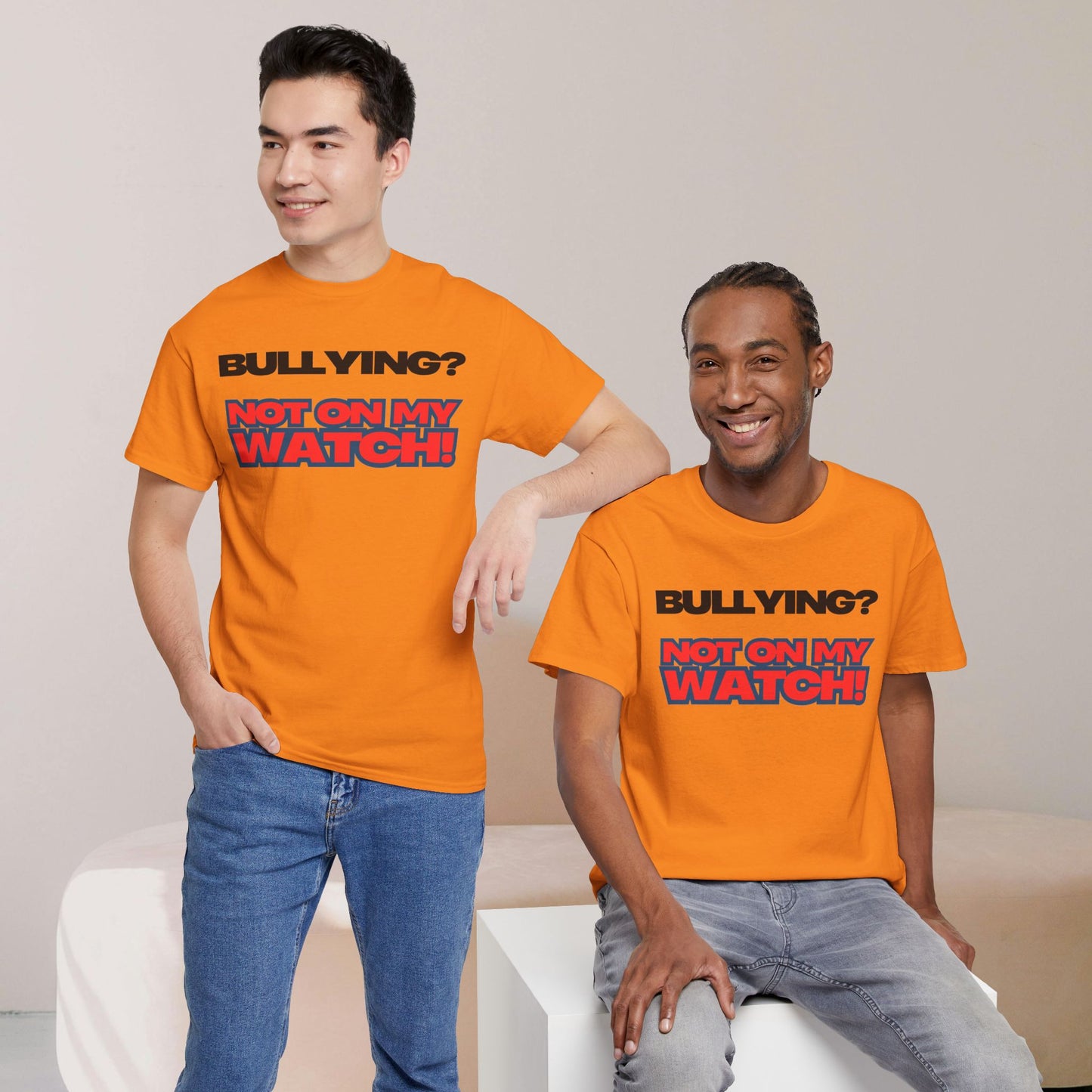 Anti-Bullying Awareness Tee, Unisex Heavy Cotton Tee, Advocacy Shirt, Supportive Gift, Youth Empowerment Apparel, Inclusive Fashion