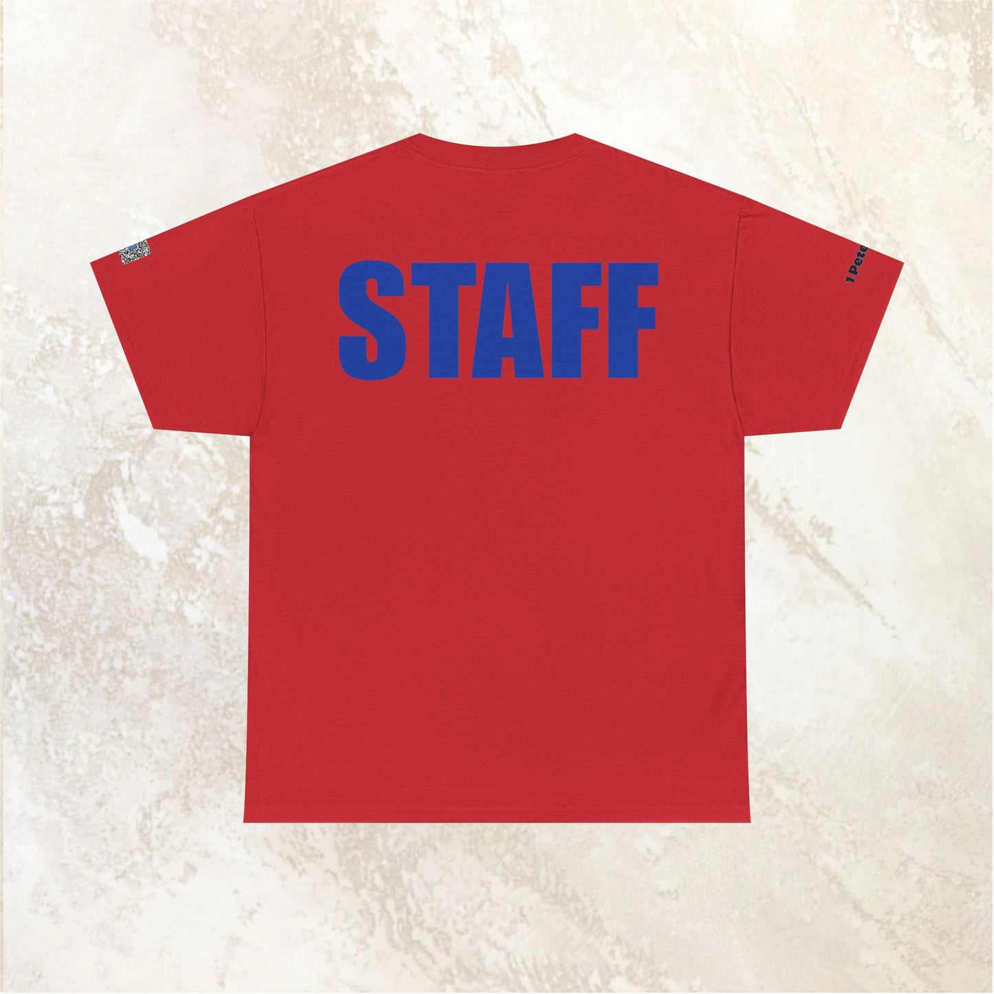 Red Unisex Staff Tee - Perfect for Events, Gifting, and Casual Wear, Staff Shirt, Comfortable Cotton Tee, Team Apparel, Event Gear
