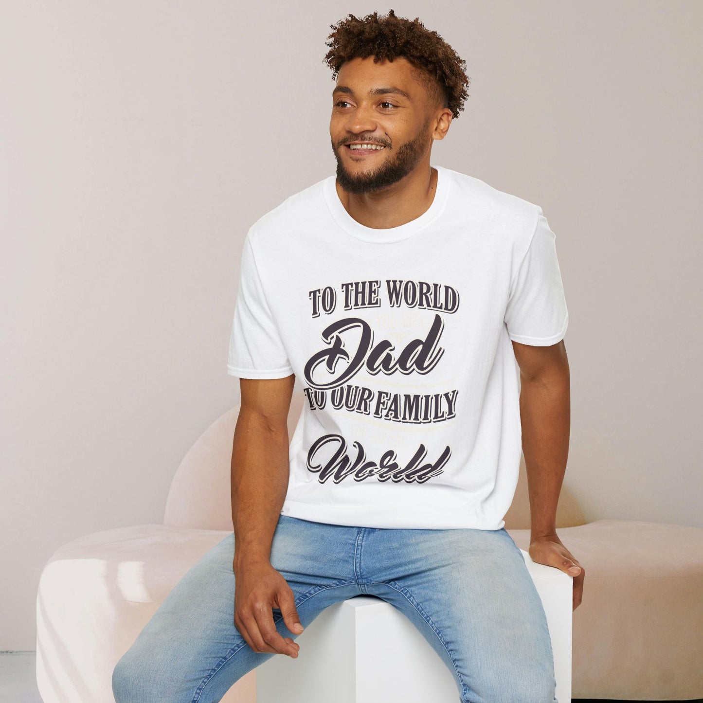 Dad Family Unisex Softstyle T-Shirt - Perfect Gift for Father's Day