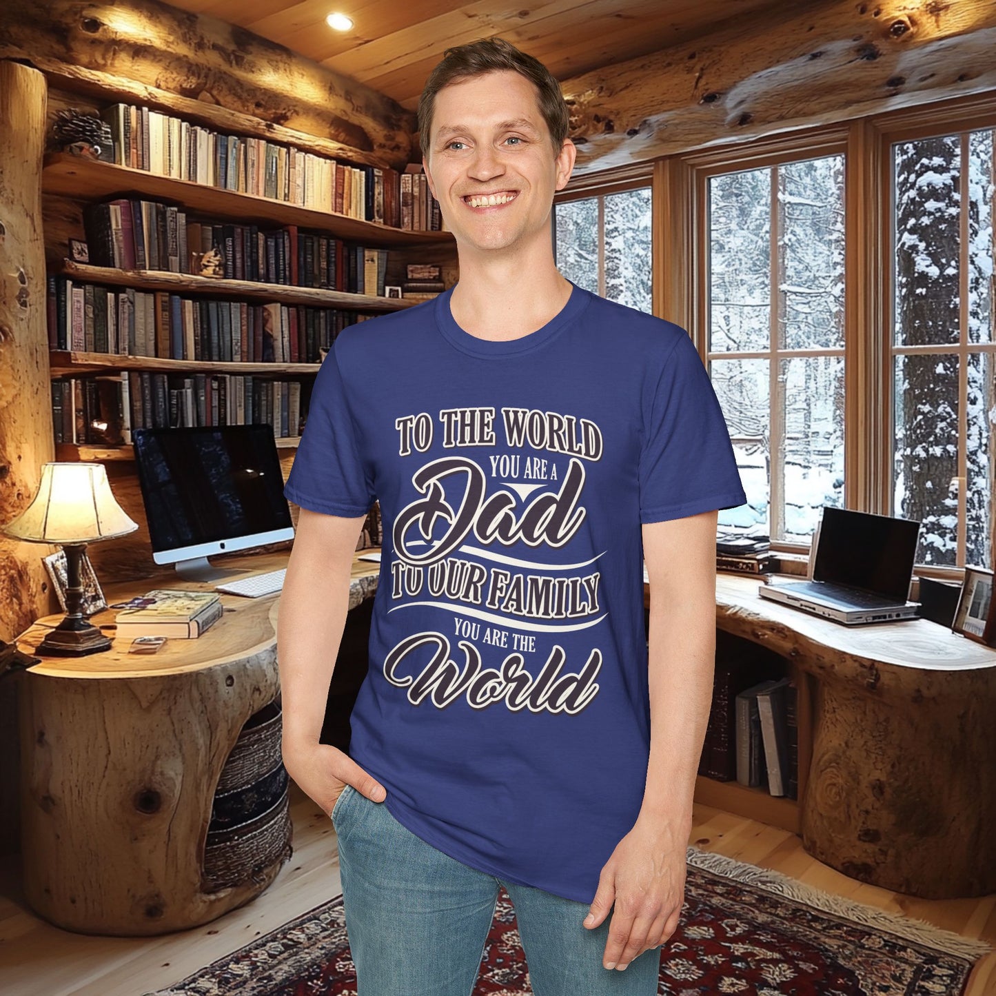 Dad Family Unisex Softstyle T-Shirt - Perfect Gift for Father's Day