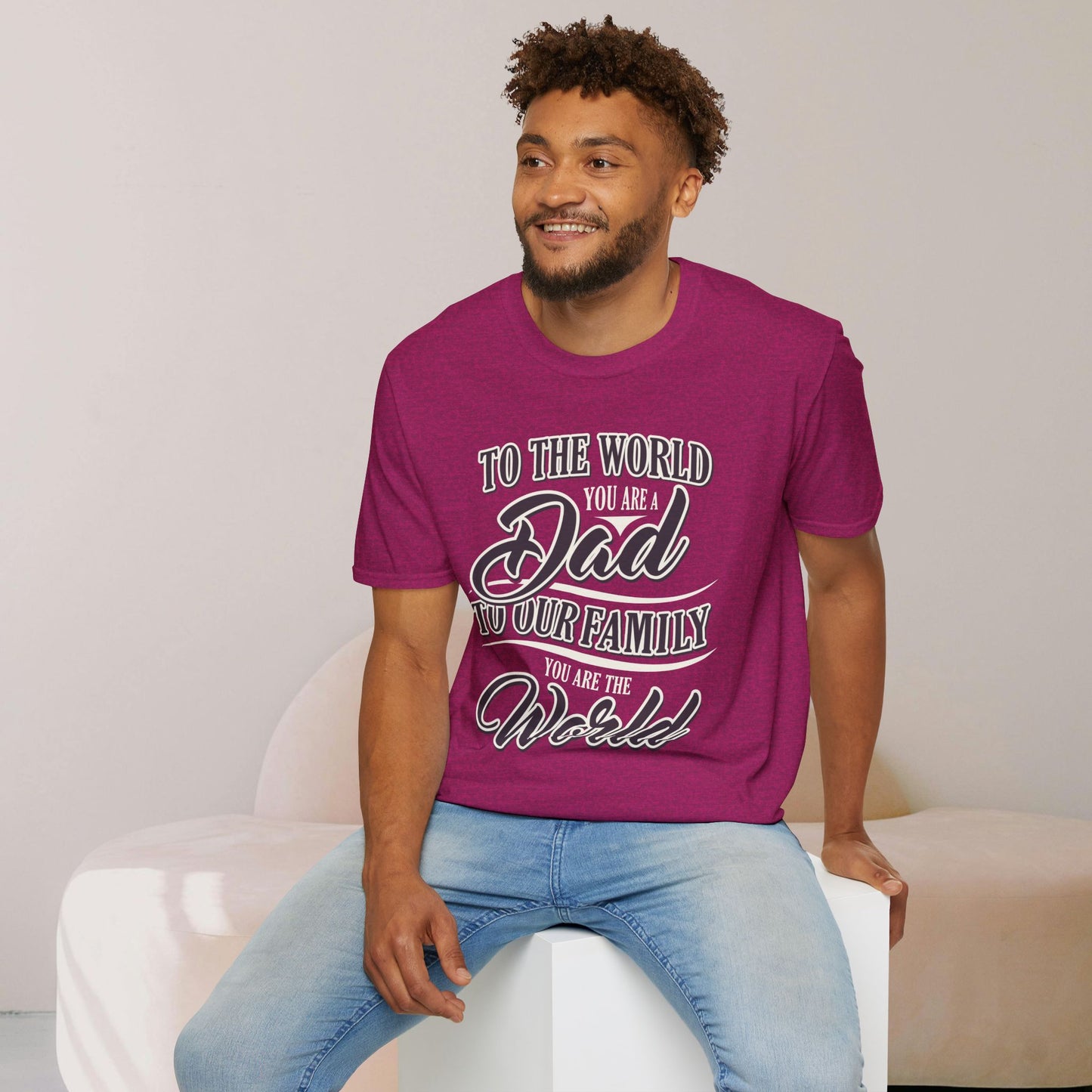 Dad Family Unisex Softstyle T-Shirt - Perfect Gift for Father's Day