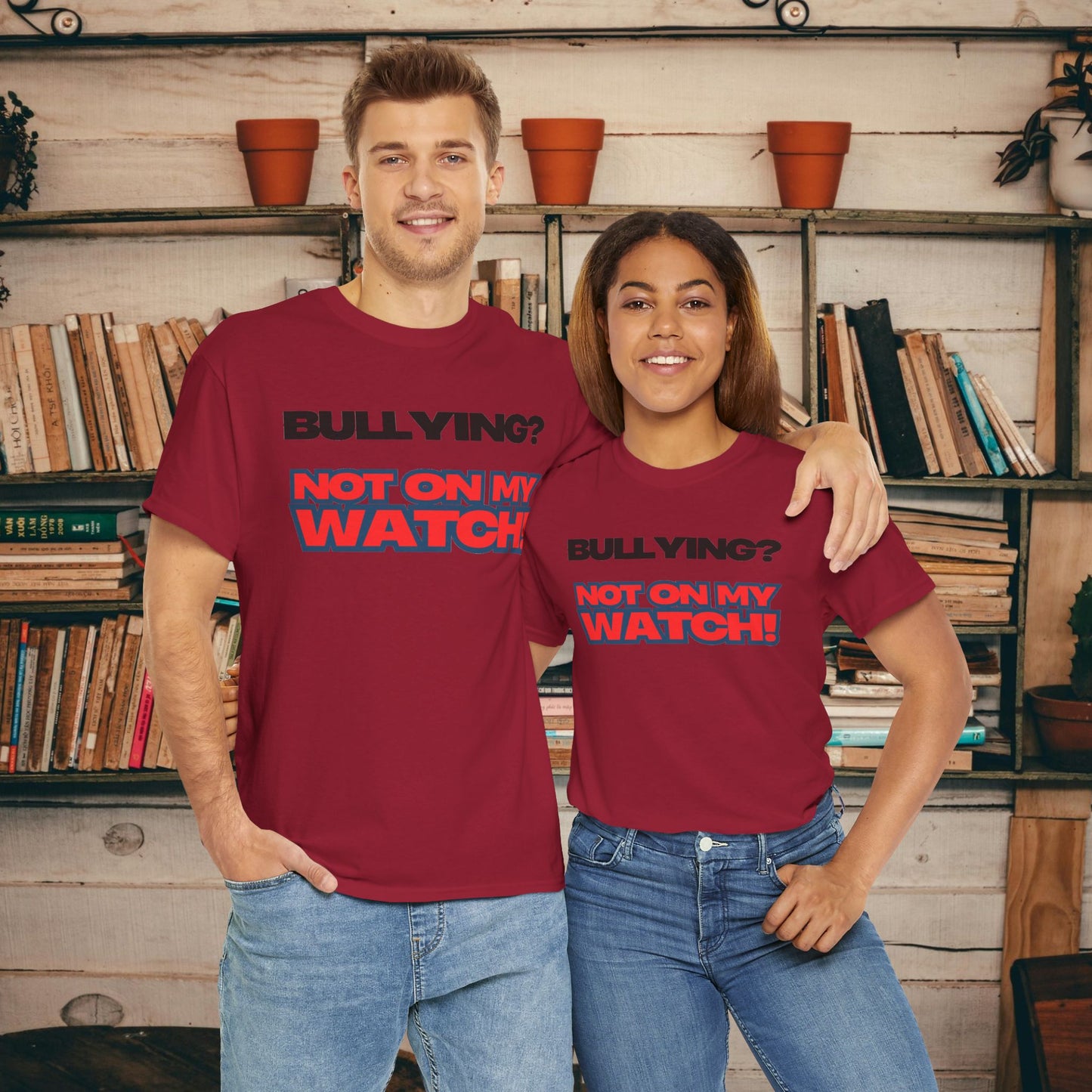 Anti-Bullying Awareness Tee, Unisex Heavy Cotton Tee, Advocacy Shirt, Supportive Gift, Youth Empowerment Apparel, Inclusive Fashion