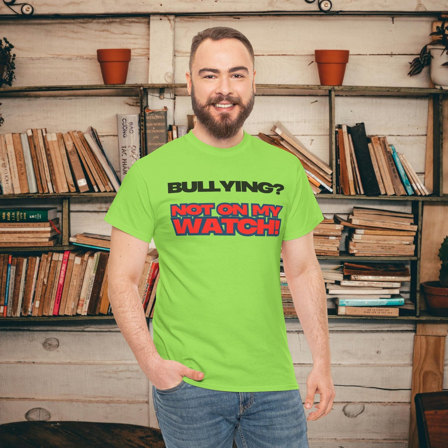 Anti-Bullying Awareness Tee, Unisex Heavy Cotton Tee, Advocacy Shirt, Supportive Gift, Youth Empowerment Apparel, Inclusive Fashion