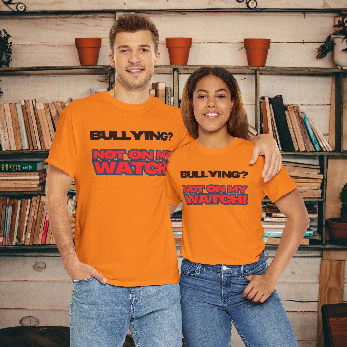 Anti-Bullying Awareness Tee, Unisex Heavy Cotton Tee, Advocacy Shirt, Supportive Gift, Youth Empowerment Apparel, Inclusive Fashion