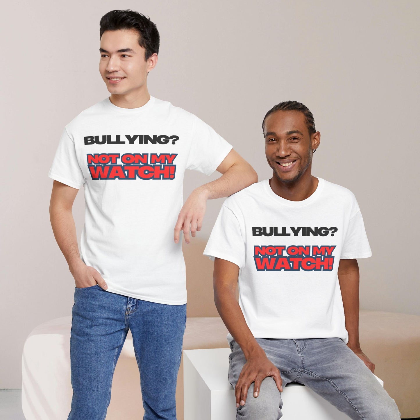 Anti-Bullying Awareness Tee, Unisex Heavy Cotton Tee, Advocacy Shirt, Supportive Gift, Youth Empowerment Apparel, Inclusive Fashion
