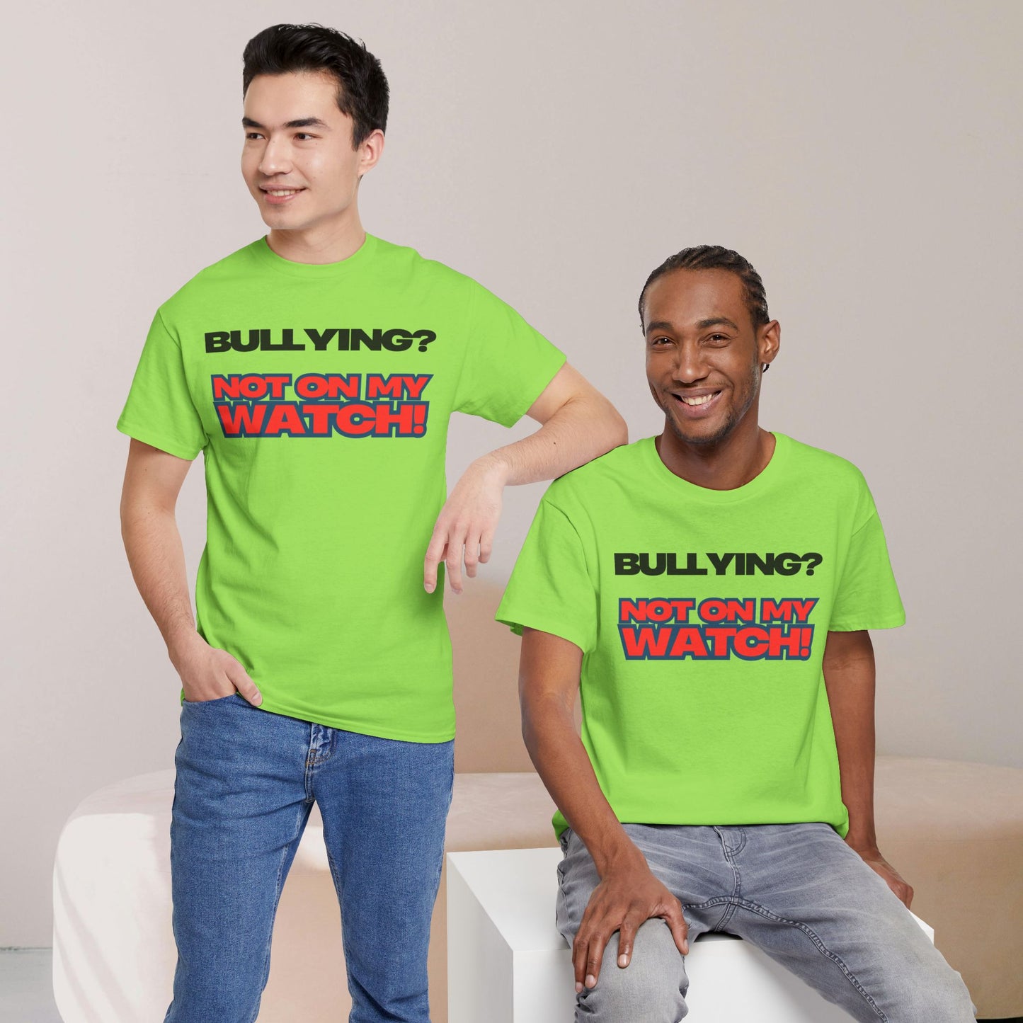 Anti-Bullying Awareness Tee, Unisex Heavy Cotton Tee, Advocacy Shirt, Supportive Gift, Youth Empowerment Apparel, Inclusive Fashion