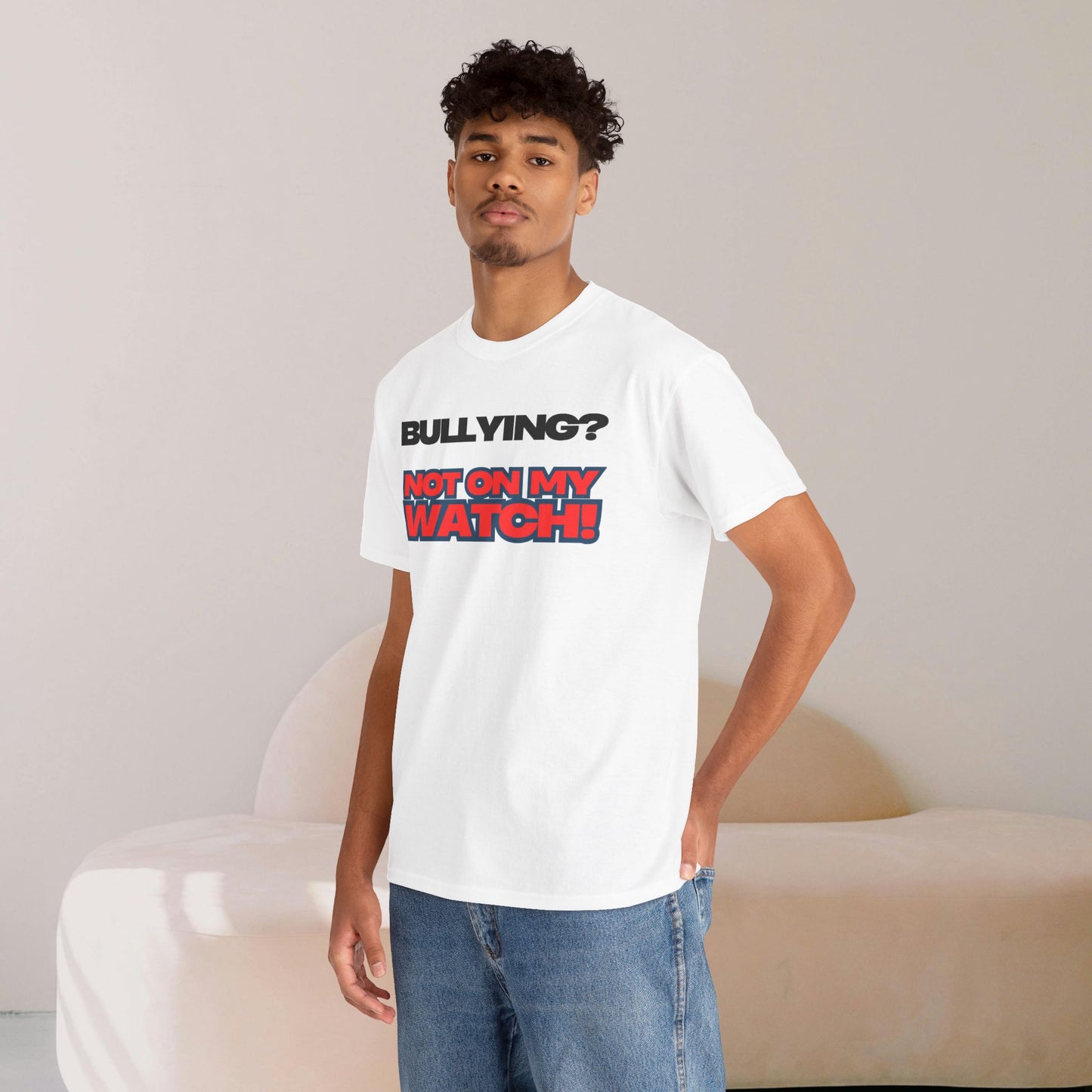Anti-Bullying Awareness Tee, Unisex Heavy Cotton Tee, Advocacy Shirt, Supportive Gift, Youth Empowerment Apparel, Inclusive Fashion