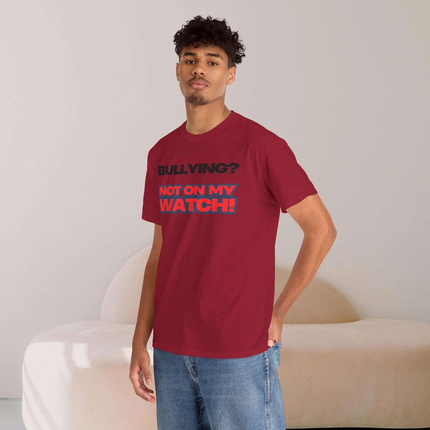Anti-Bullying Awareness Tee, Unisex Heavy Cotton Tee, Advocacy Shirt, Supportive Gift, Youth Empowerment Apparel, Inclusive Fashion
