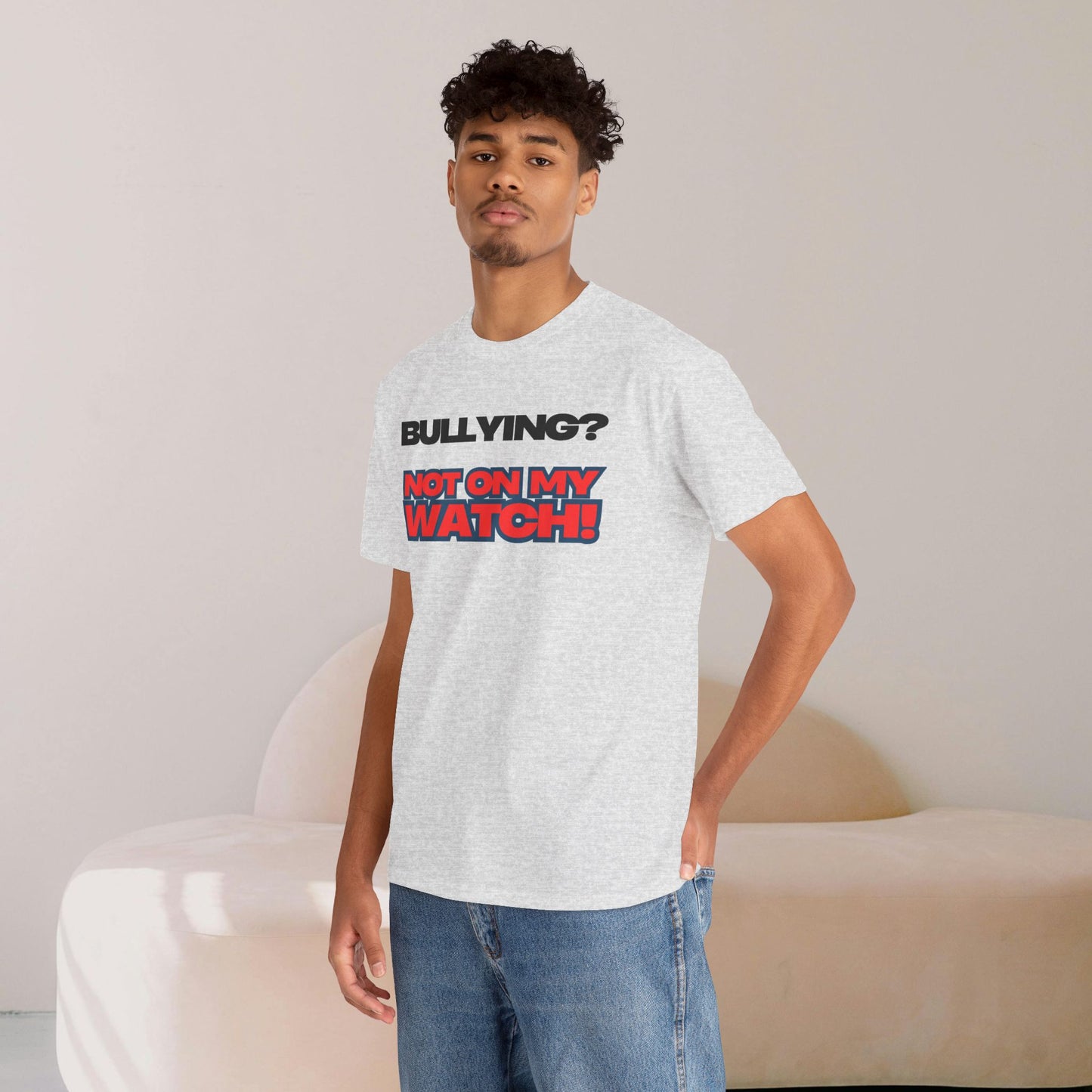 Anti-Bullying Awareness Tee, Unisex Heavy Cotton Tee, Advocacy Shirt, Supportive Gift, Youth Empowerment Apparel, Inclusive Fashion