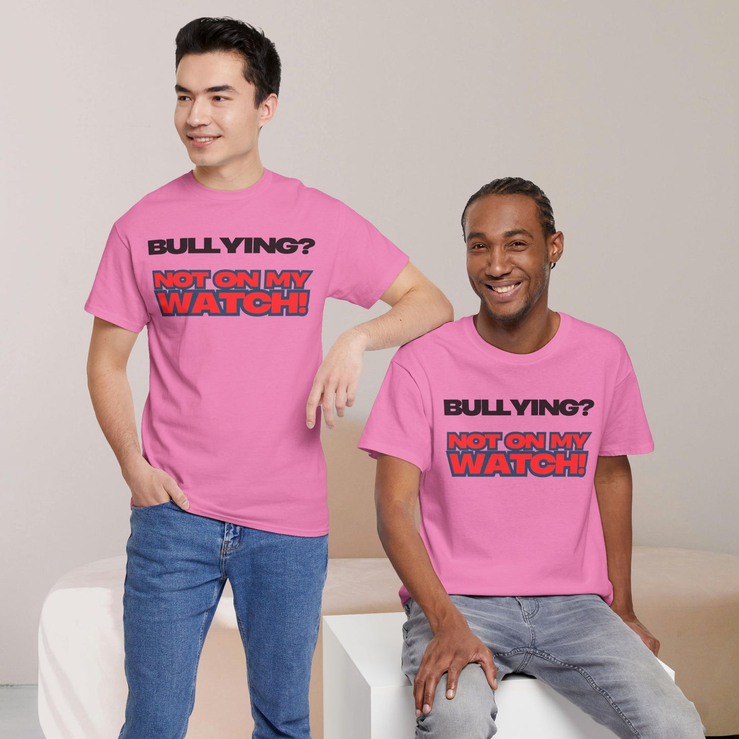 Anti-Bullying Awareness Tee, Unisex Heavy Cotton Tee, Advocacy Shirt, Supportive Gift, Youth Empowerment Apparel, Inclusive Fashion