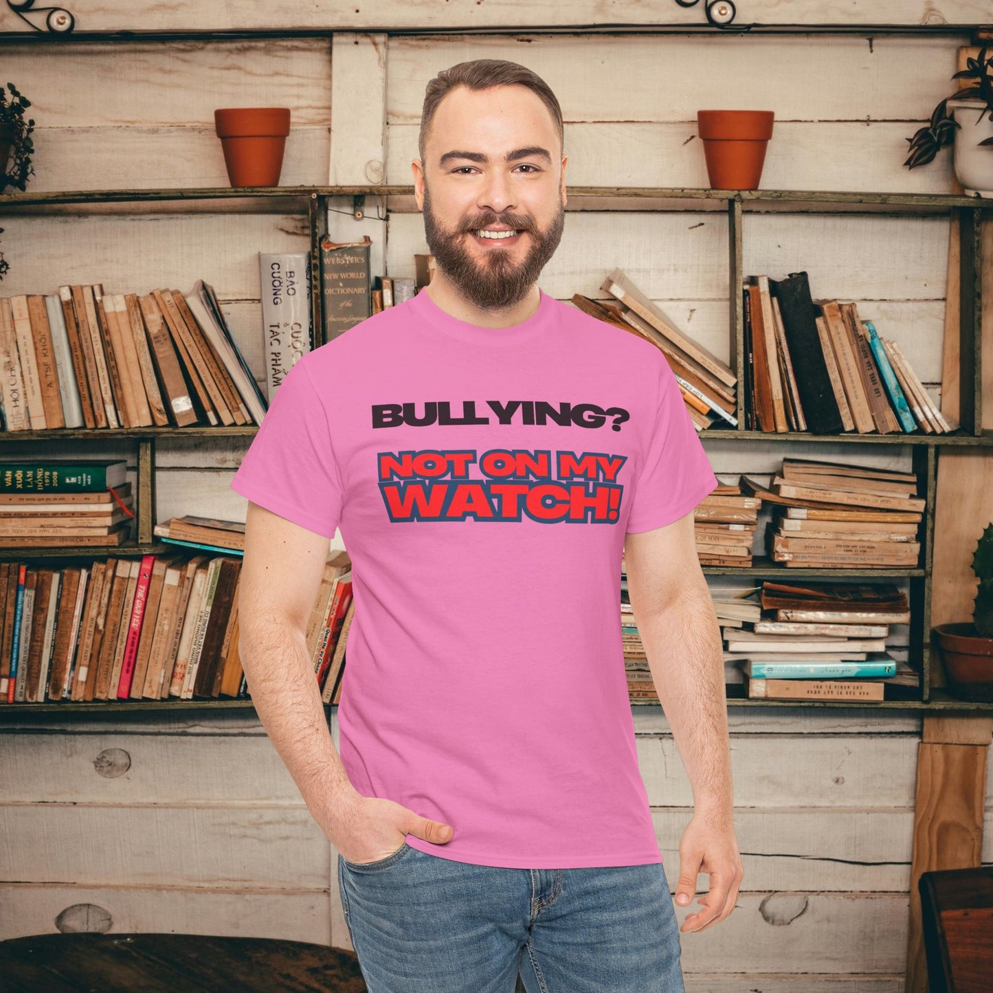 Anti-Bullying Awareness Tee, Unisex Heavy Cotton Tee, Advocacy Shirt, Supportive Gift, Youth Empowerment Apparel, Inclusive Fashion