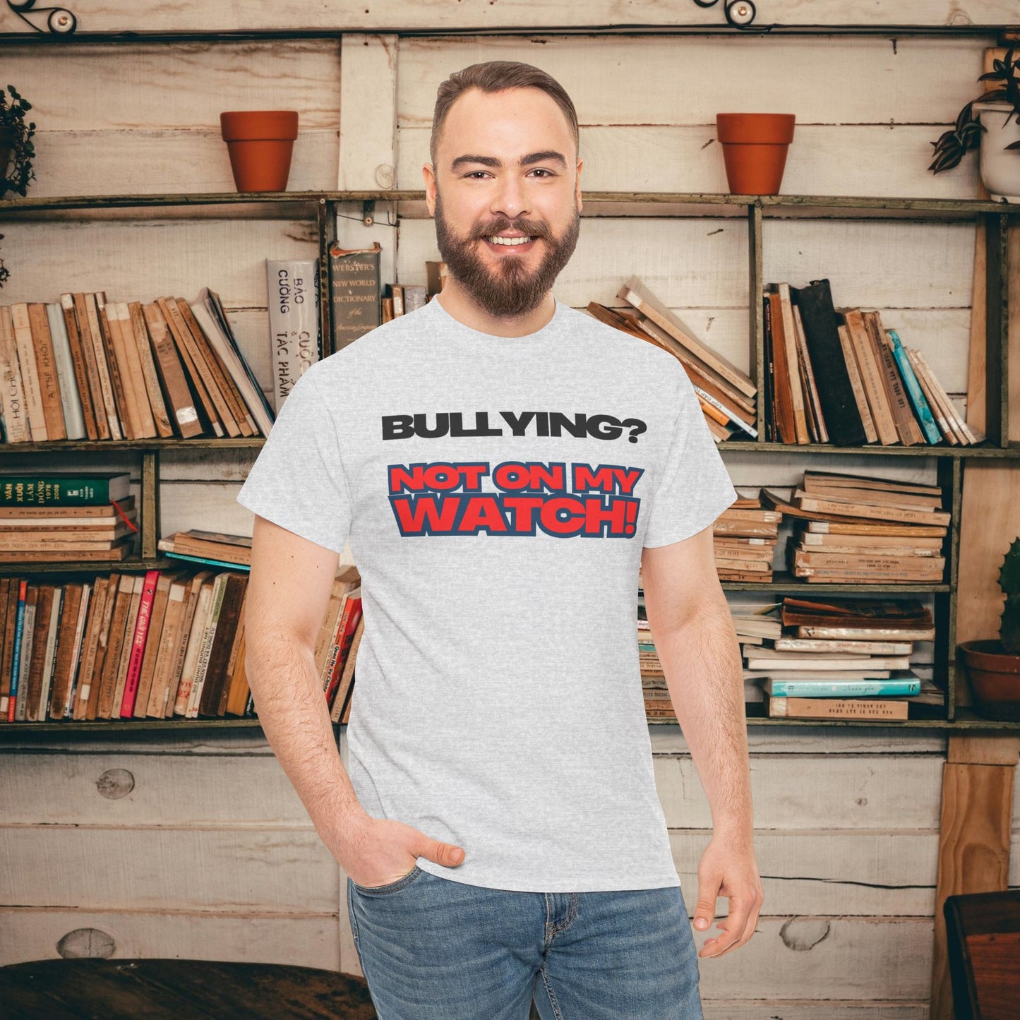 Anti-Bullying Awareness Tee, Unisex Heavy Cotton Tee, Advocacy Shirt, Supportive Gift, Youth Empowerment Apparel, Inclusive Fashion