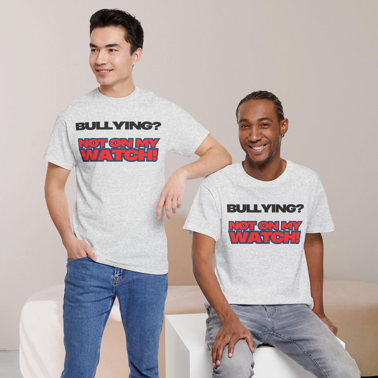 Anti-Bullying Awareness Tee, Unisex Heavy Cotton Tee, Advocacy Shirt, Supportive Gift, Youth Empowerment Apparel, Inclusive Fashion