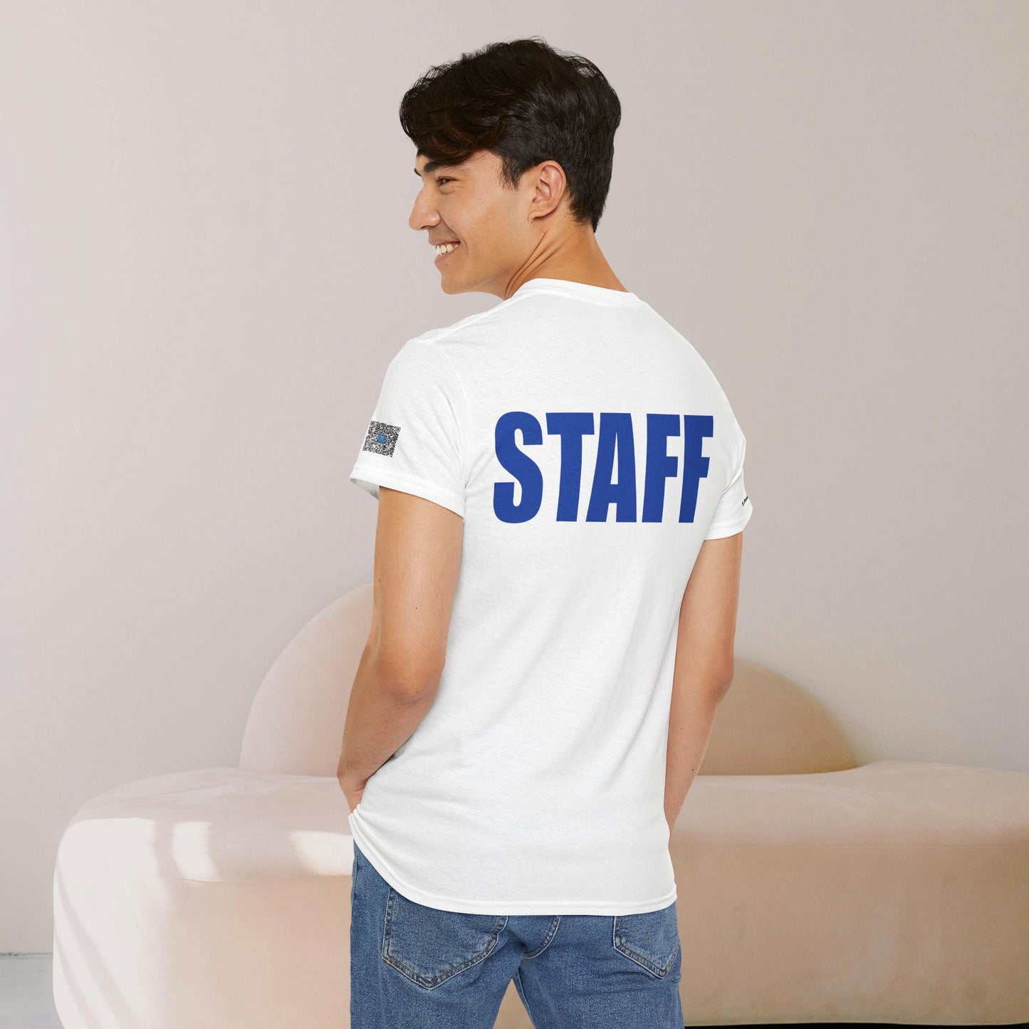 Staff Unisex Heavy Cotton Tee, Casual Wear, Team Apparel, Work Event Shirt, Gift for Staff Recognition