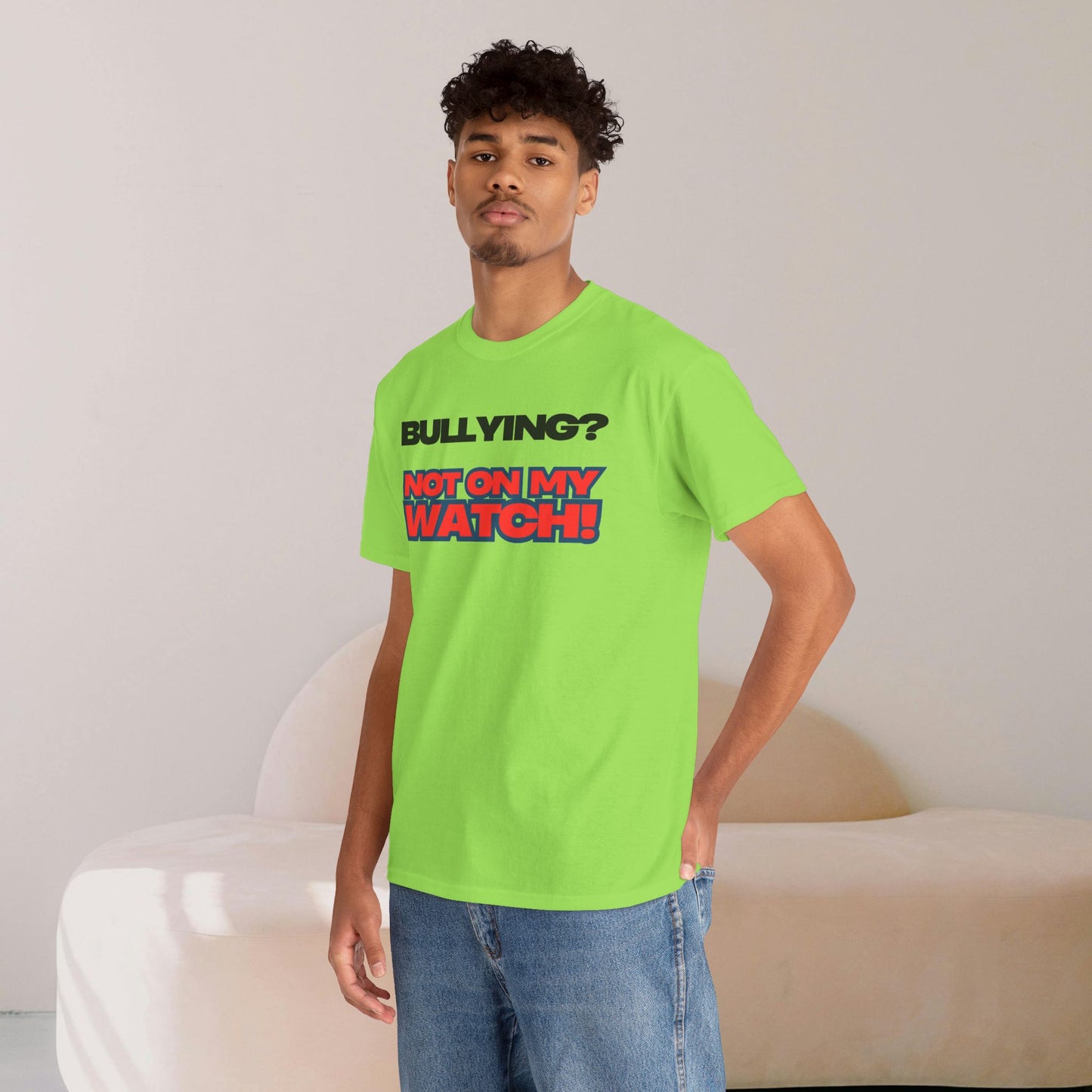 Anti-Bullying Awareness Tee, Unisex Heavy Cotton Tee, Advocacy Shirt, Supportive Gift, Youth Empowerment Apparel, Inclusive Fashion