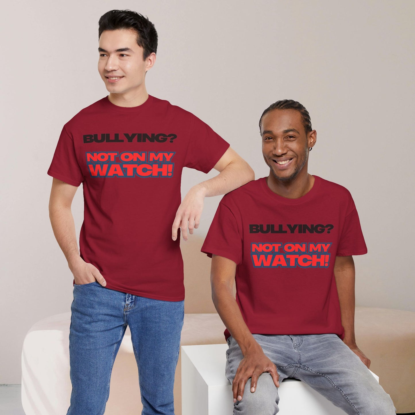 Anti-Bullying Awareness Tee, Unisex Heavy Cotton Tee, Advocacy Shirt, Supportive Gift, Youth Empowerment Apparel, Inclusive Fashion